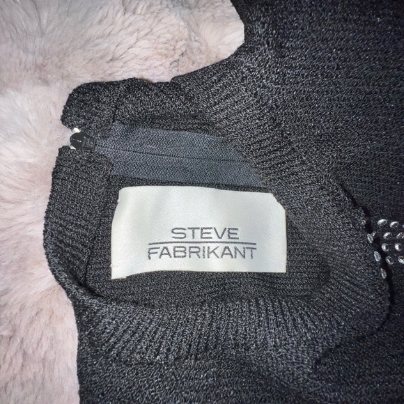 Stunning 1980s Steve Fabrikant Mini Dress/Sweater With Rhinestones Medium - Picture 10 of 14